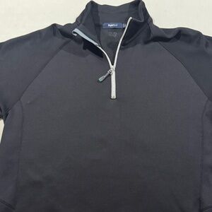 Elegant Black Zip-Up Sweater for Men